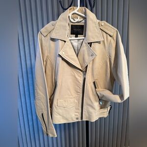 Marc New York Light Tan Leather Jacket